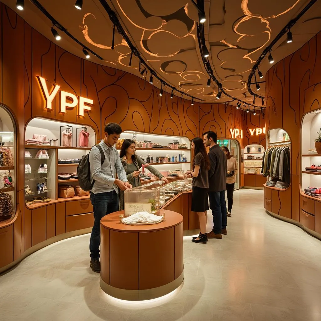 Interior de tienda YPF Full